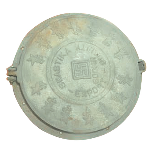 Round Manhole Tank Cover - Cast Iron, Customized Sizes Available | Hinged Mechanism, Anti-Corrosive Coating, Locking Protection