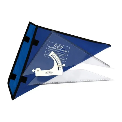 Adjustable Set Square - 6/8/10/12/14 Inches Size | Premium Quality For Engineering & Architecture Use