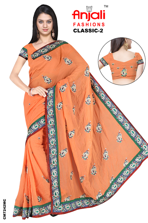 Dhupiyan Border sarees