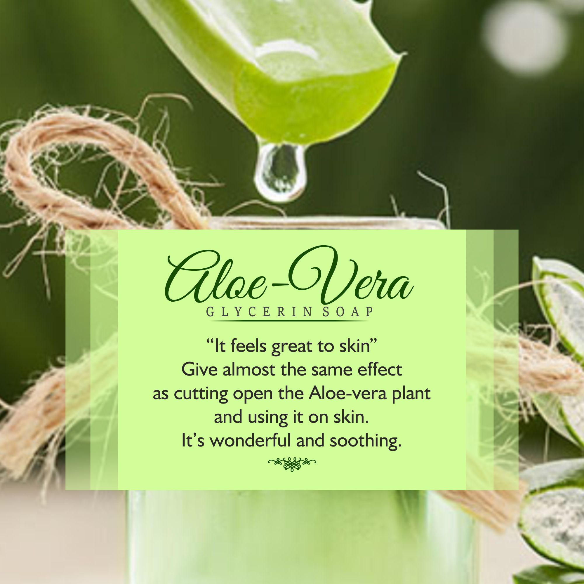 Old Tree Aloe Vera And Neem Soap 100gm - Glycerin-made, Green Herbal Bar For Face & Body | Gentle, Natural Ingredients For All Ages