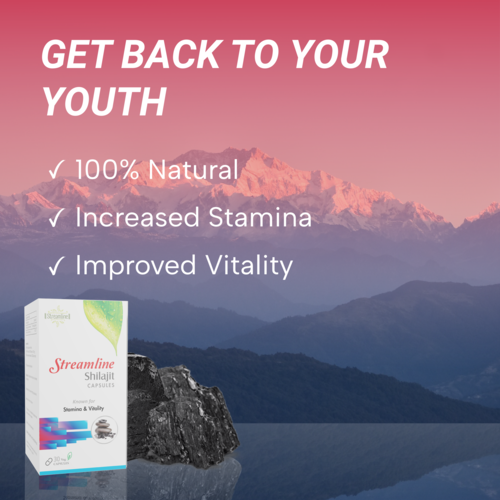 Streamline Shilajit Capsules Age Group: For Adults