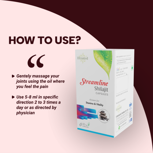 Streamline Shilajit Capsules Age Group: For Adults