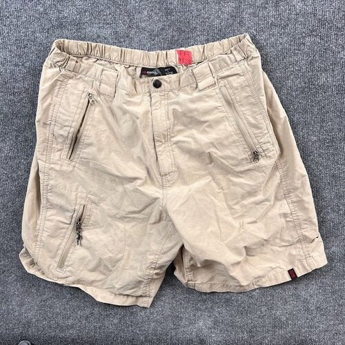 Imported Second Hand Used Adult Cargo Shorts - Cotton Blend, M-XXL, Beige | Multiple Pockets, Durable, Versatile for Everyday Wear