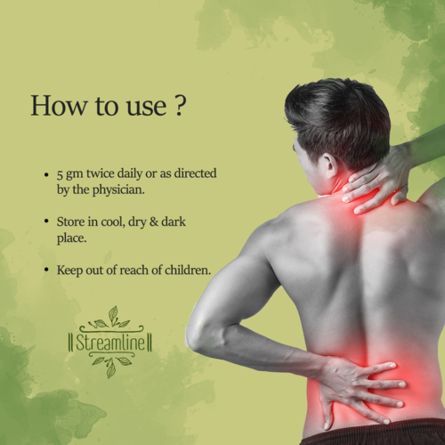 Pain Relief Powder - Adult Use, 1-2 Teaspoons Dosage | Mix With Warm Water 2-3 Times Daily, Store In Cool Dry Place