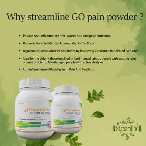 Pain Relief Powder - Adult Use, 1-2 Teaspoons Dosage | Mix With Warm Water 2-3 Times Daily, Store In Cool Dry Place