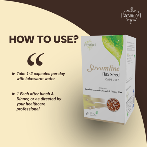 Streamline Flax Seed Capsule Age Group: For Adults