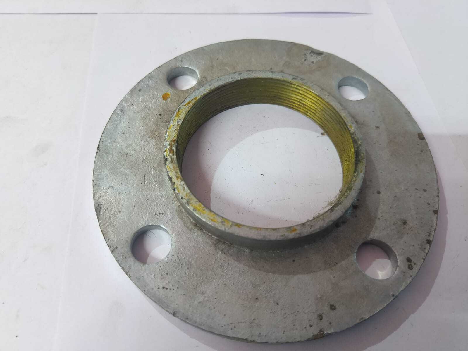 Gi Forging Flange - Alloy Steel, 10 Mm Thickness, 4 Inch Outside Diameter, 4 Holes, Silver Color | Round Shape, Astm A105 Standard