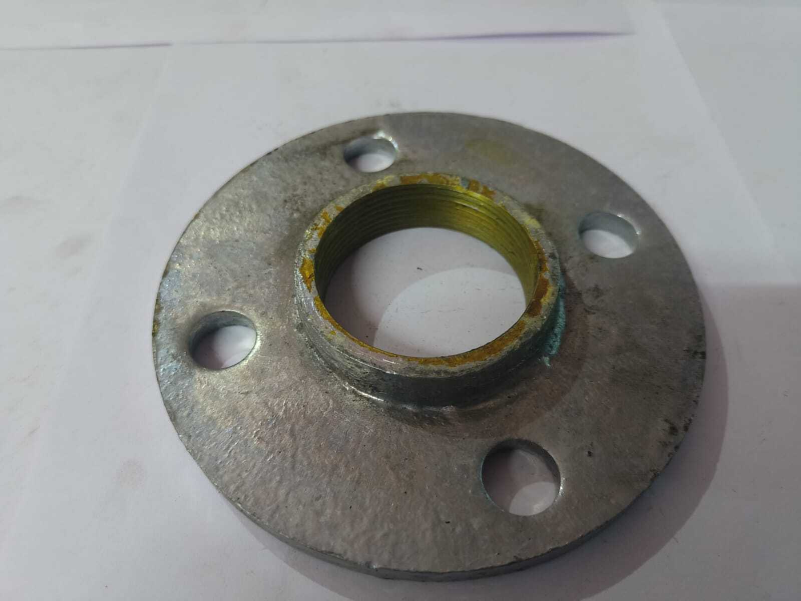 Gi Forging Flange - Alloy Steel, 10 Mm Thickness, 4 Inch Outside Diameter, 4 Holes, Silver Color | Round Shape, Astm A105 Standard