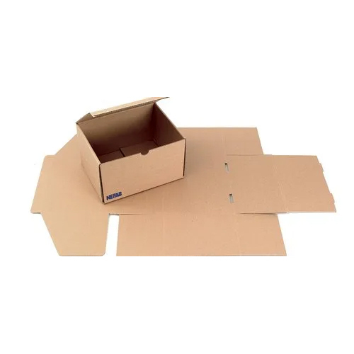 3 Ply Corrugated Box - Coated Paper, Laminated Material, Polished Finish | Lightweight, Embossed Design, Customizable Size & Shape, Moisture Resistant