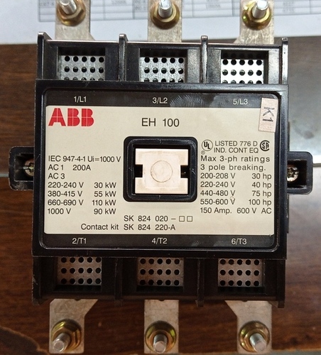 Abb Eh-100 Contactor - Application: Electrical