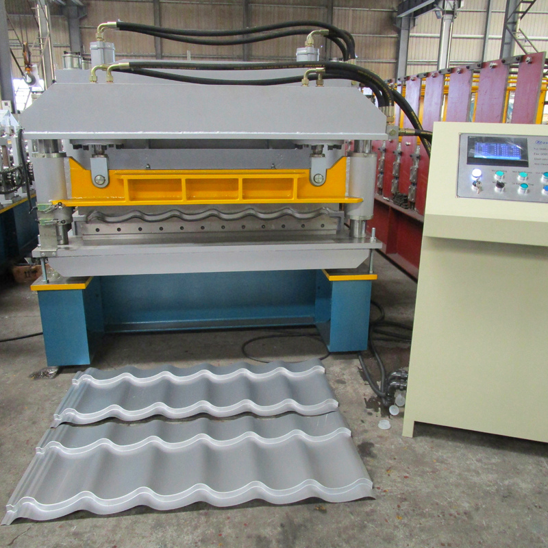 Automatic Color Steel Glazed Tile Roofing Tile Making Machine Roll Forming Machine