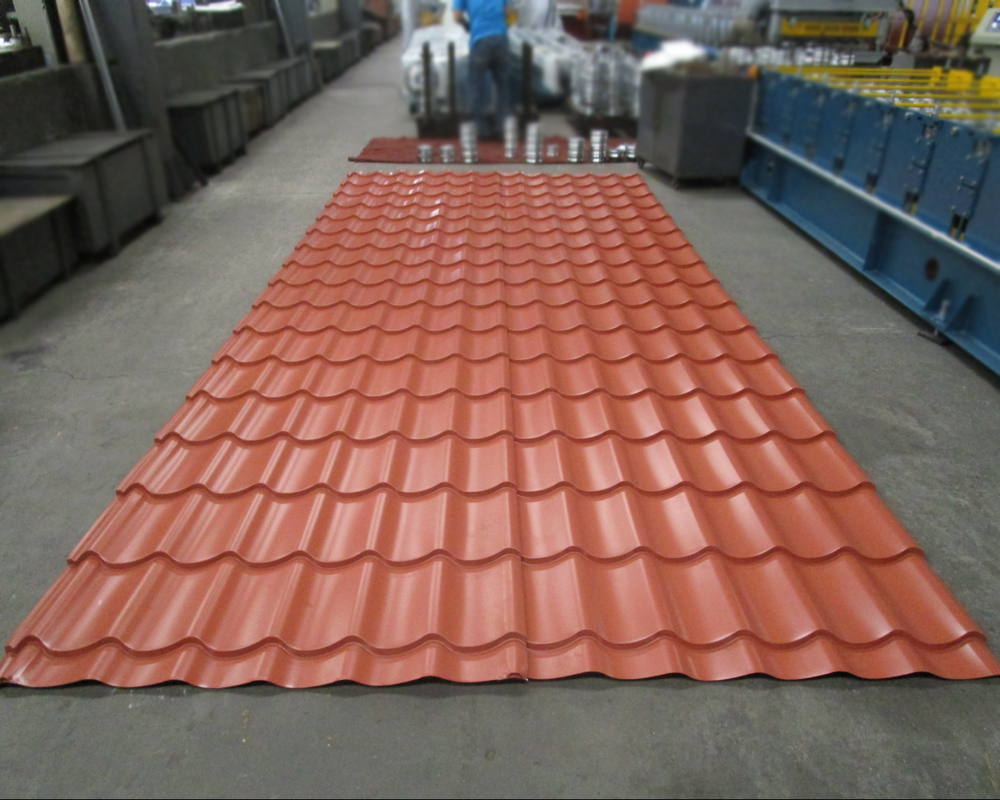 Automatic Color Steel Glazed Tile Roofing Tile Making Machine Roll Forming Machine