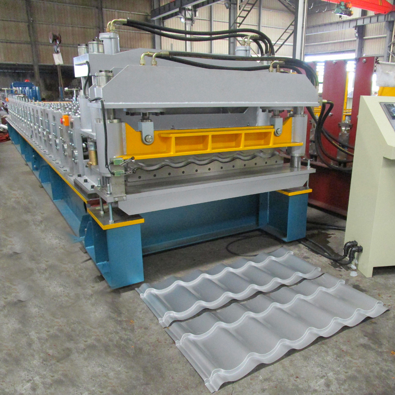 Automatic Color Steel Glazed Tile Roofing Tile Making Machine Roll Forming Machine