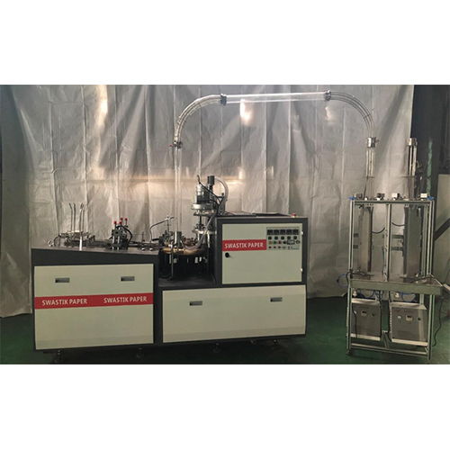  White Spc L-85 स्वचालित हाई स्पीड पेपर कप बनाने की मशीन