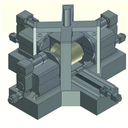 Three Head Beveling Machine - Color: Grey