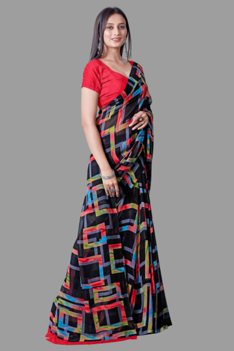 Georgette Printed Saree