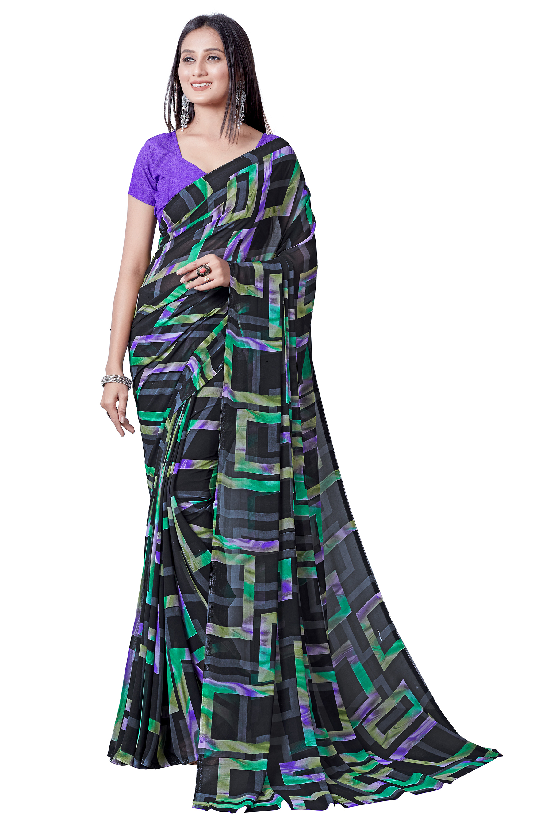 Georgette Printed Saree