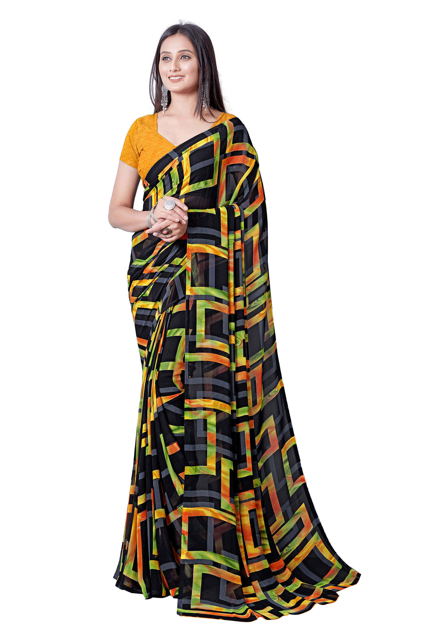 Georgette Printed Saree