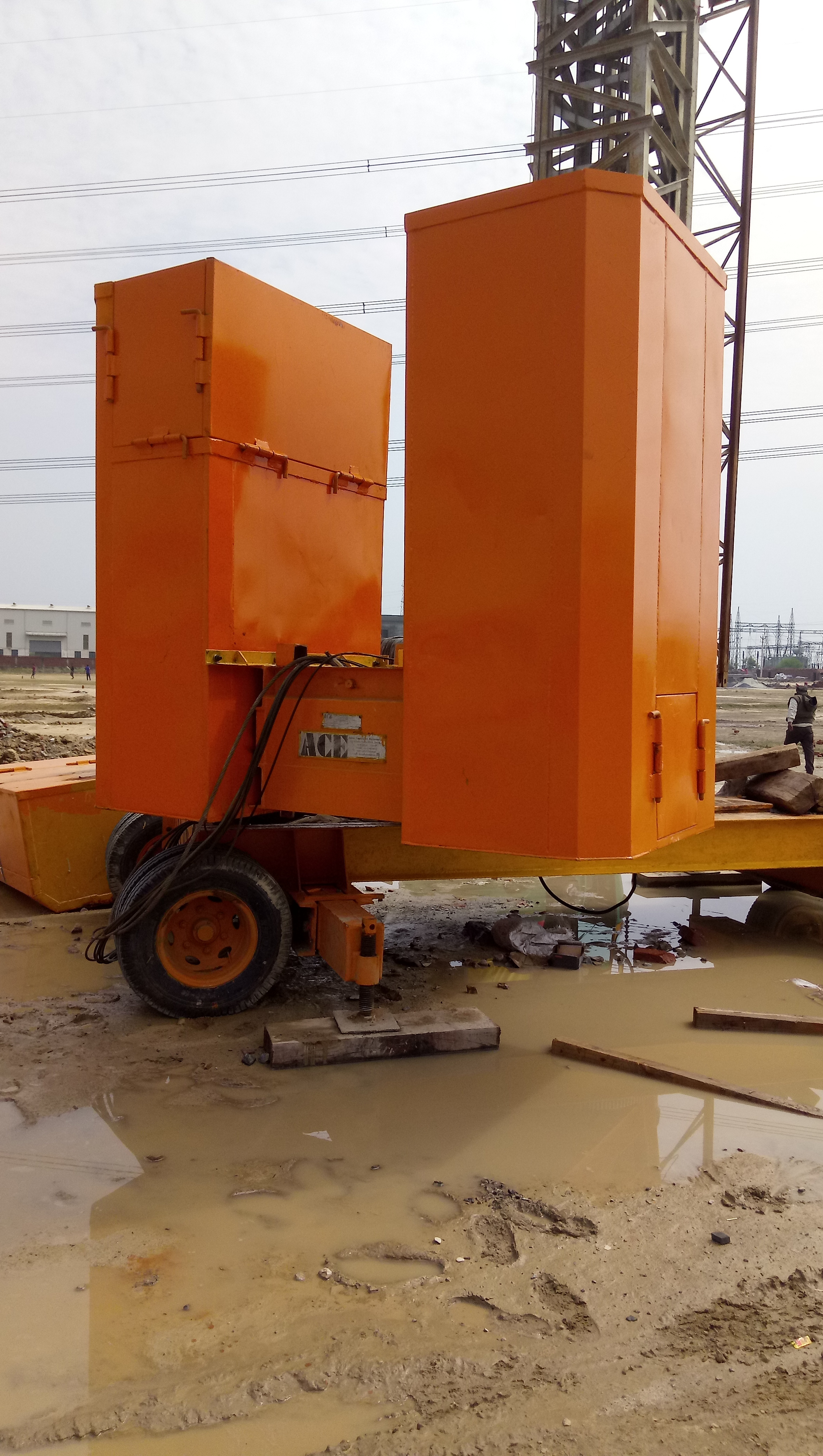 Yellow Mobile Tower Crane Counter Weight-mtc3625