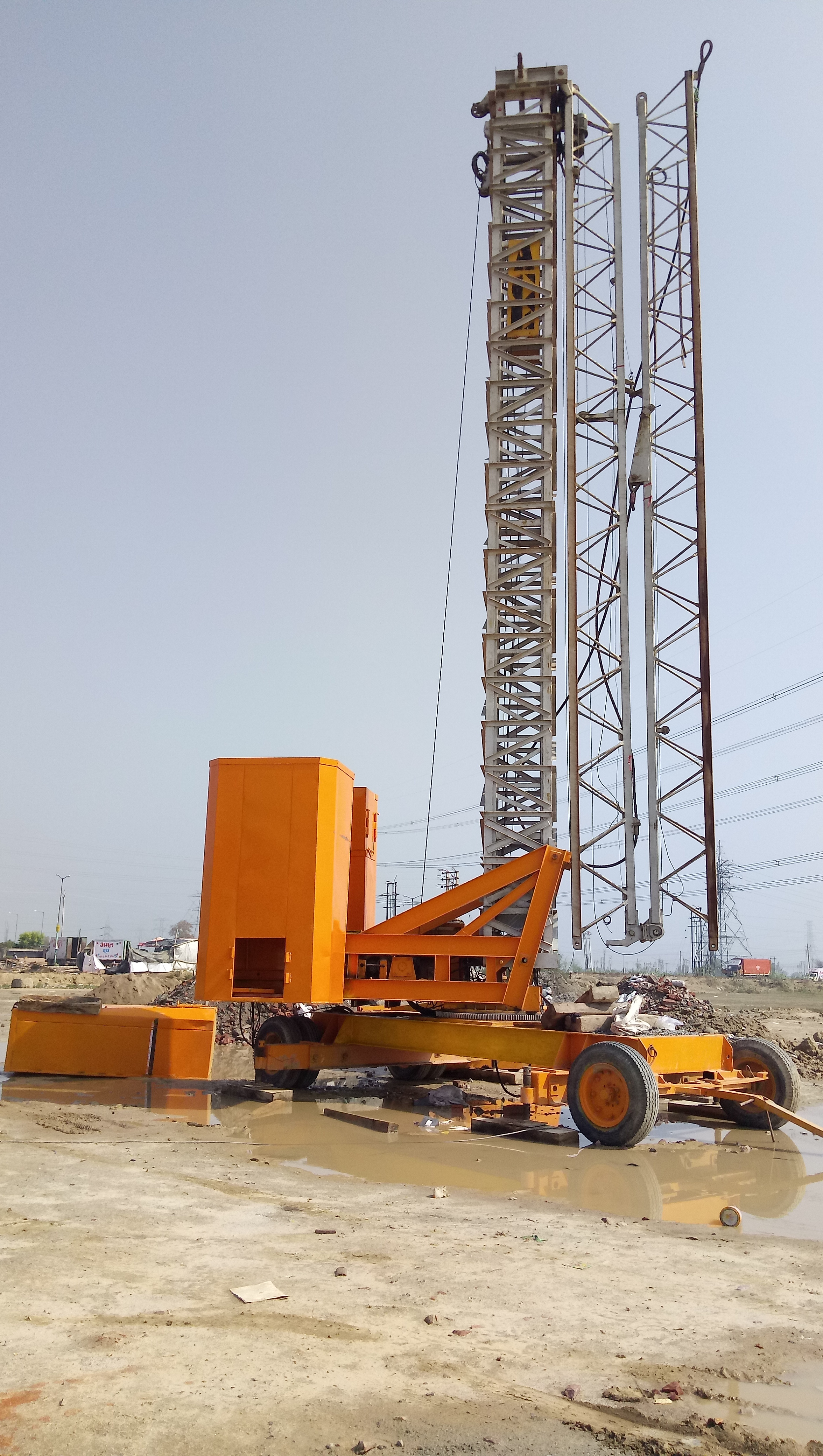 Yellow Mobile Tower Crane Counter Weight-mtc3625