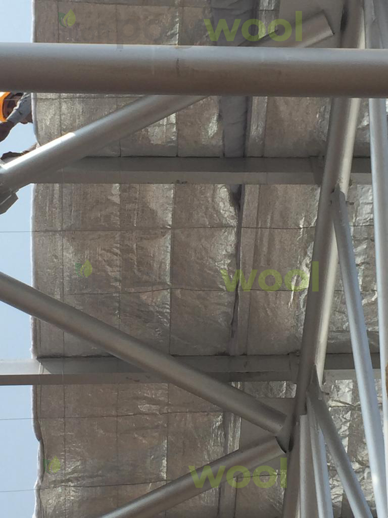 Thermal Insulation 8mm - Polywool, 1.22m X 20m/30m, White/grey | Density 16kg/m3 To 40kg/m3, Thermal Conductivity 0.034w/m.k, Non-toxic, Fire Retardant