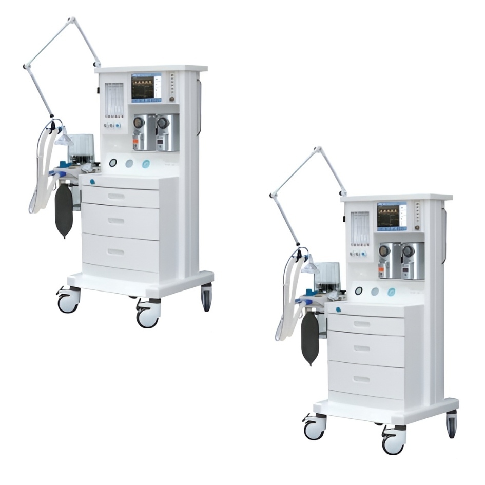 Anesthesia Workstation Diamond - Ergonomic Design, Microcomputer-controlled Ventilator, Pneumatic Transmission System | High Mobility, Folded Respiratory Bellows