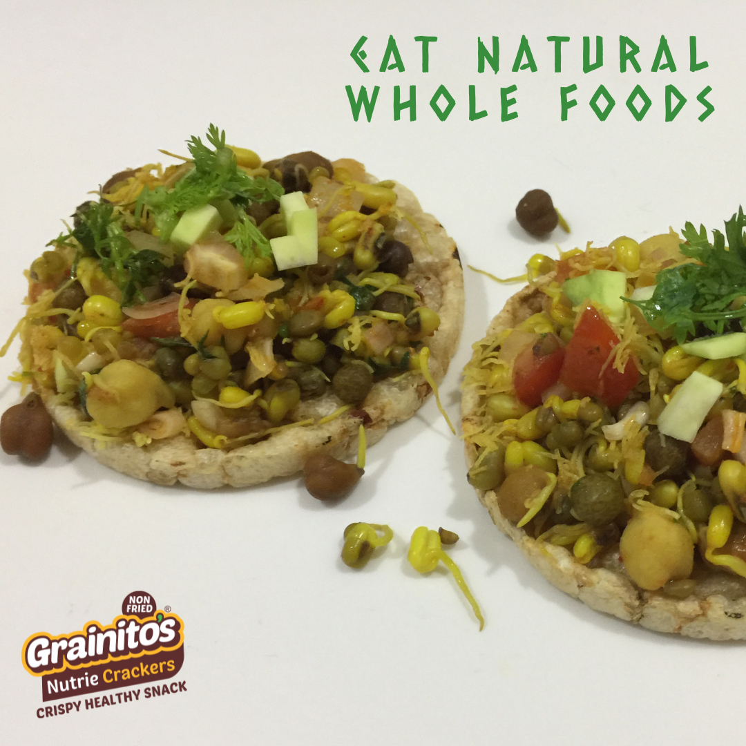 Nutrie Crackers - Baked Multigrain Snack Base | Crunchy Popped Grainitos, Oil Free, 14 Nutrient-rich Ingredients, 5 Delightful Flavours