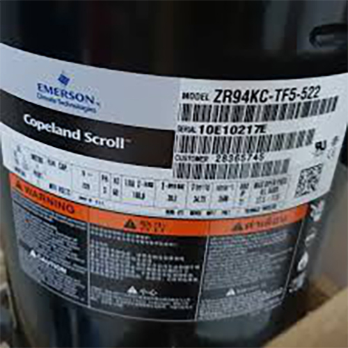 Lubricated Zr 94kce Tfd Emerson Copeland Scroll Compressor