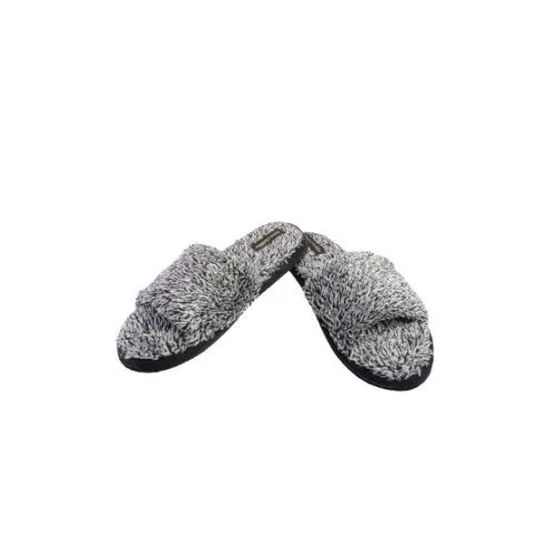 Designer Open Toe Carpet Slippers - Color: Grey And Yelllow