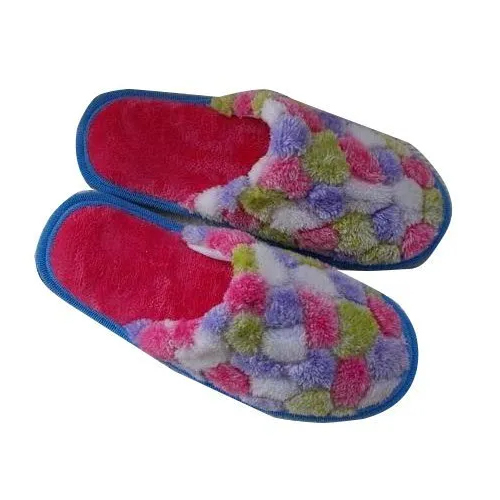 Designer Front Close Slippers - Color: Multicolor