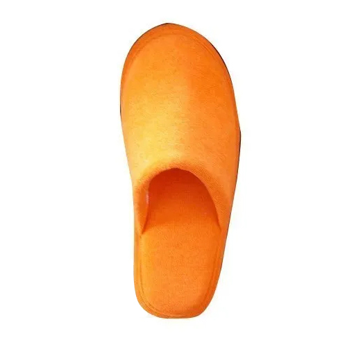 Closed Toe Cotton House Slippers - 100% Natural Cotton, Sizes 6-10, Vibrant Pink Color, Unisex Design For All-day Comfort And Breathability