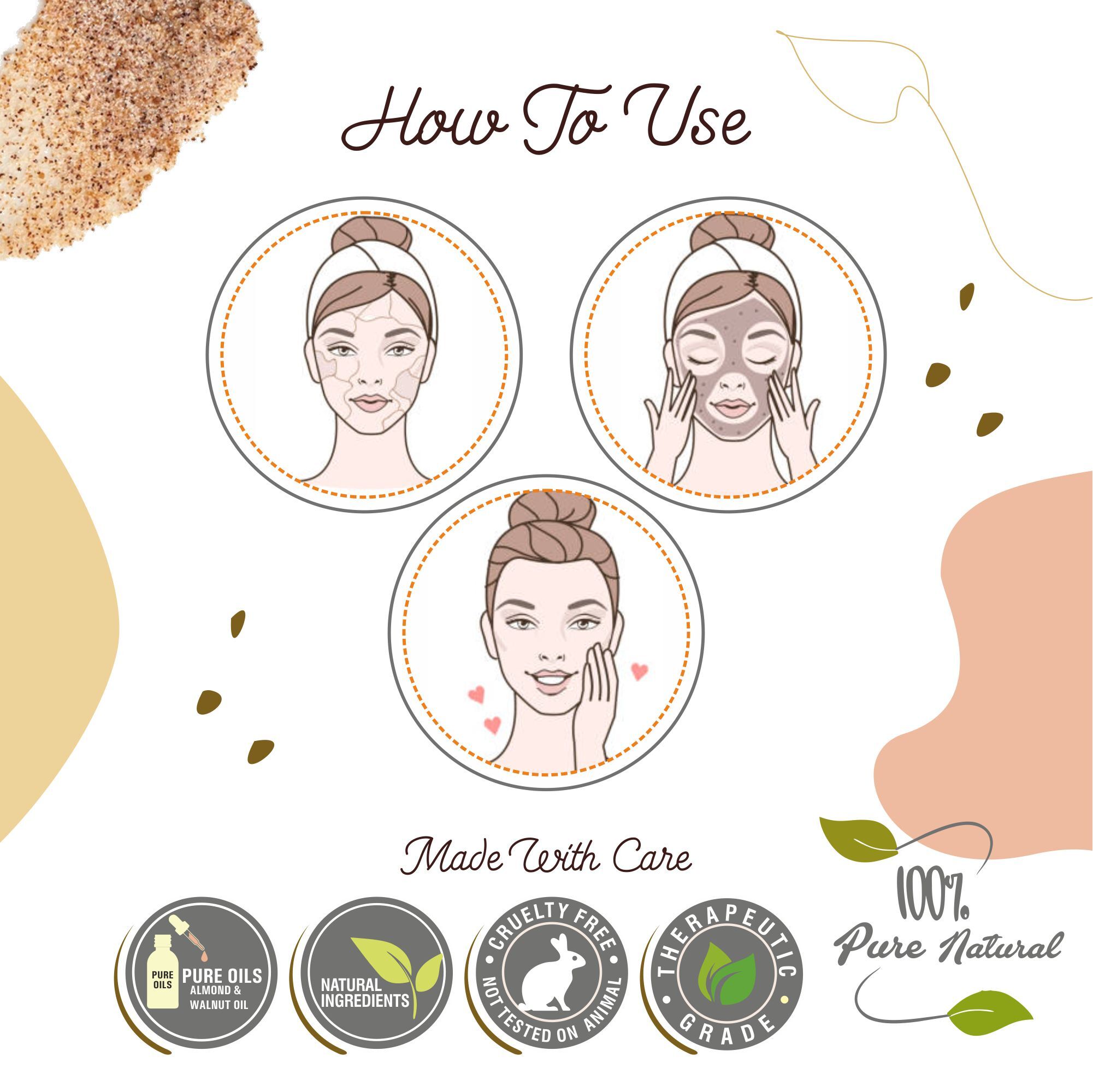 Old Tree Face And Body Scrub 100gm - Cream Texture | Removes Dead Skin Cells, Improves Skin Texture, Even Skin Tone, Suitable For All Ages