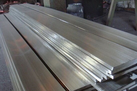 Mild Steel Flat Bar - Color: Silver
