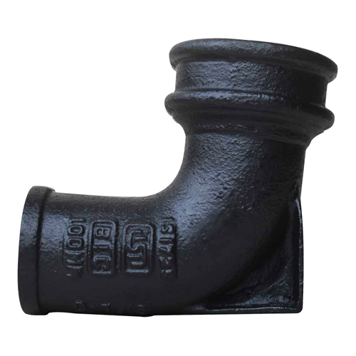 Grey Cast Iron Pipe Fittings - Black Bitumen Painted, Welding Connection, Warranty Included