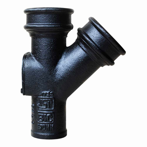 Grey Cast Iron Pipe Fittings - Black Bitumen Painted, Welding Connection, Warranty Included