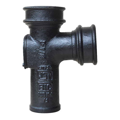 Grey Cast Iron Pipe Fittings - Black Bitumen Painted, Welding Connection, Warranty Included