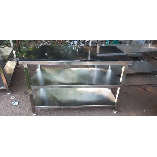 Gray Ss Chapati Granite Table