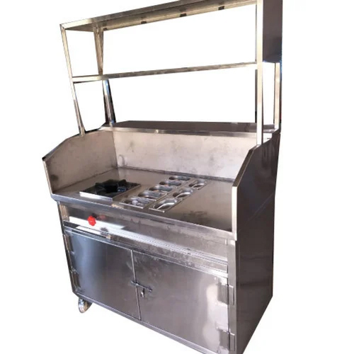 Gray Ss Ice Pani Poori Counter