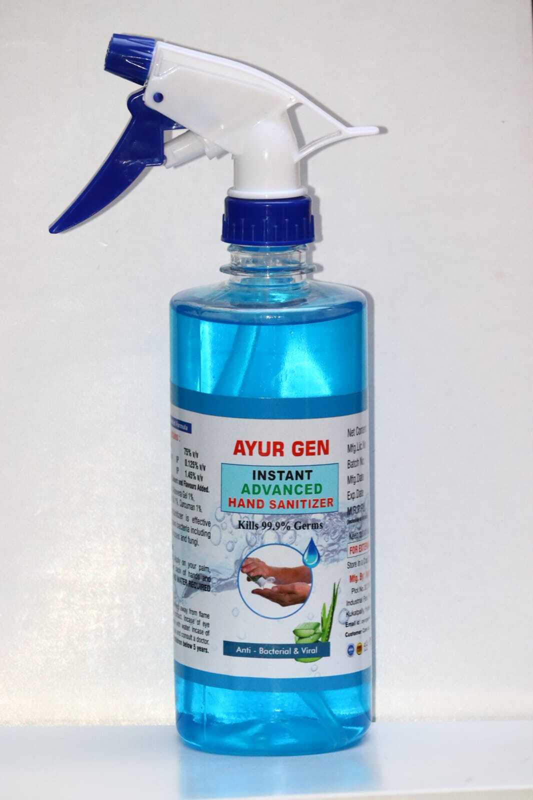 Sanitizer 500ml - Color: Blue