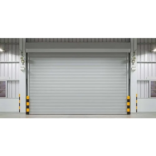 Industrial Rolling Shutter - Aluminum Material, Manual Operation, Powder Coated Finish | Enhanced Security, Exceptional Durability, Vertical Opening Pattern