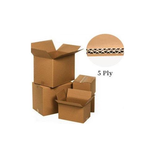 Corrugated Box - Laminated Material, Different Sizes Available | Glossy Lamination, Embossing, Warranty Included