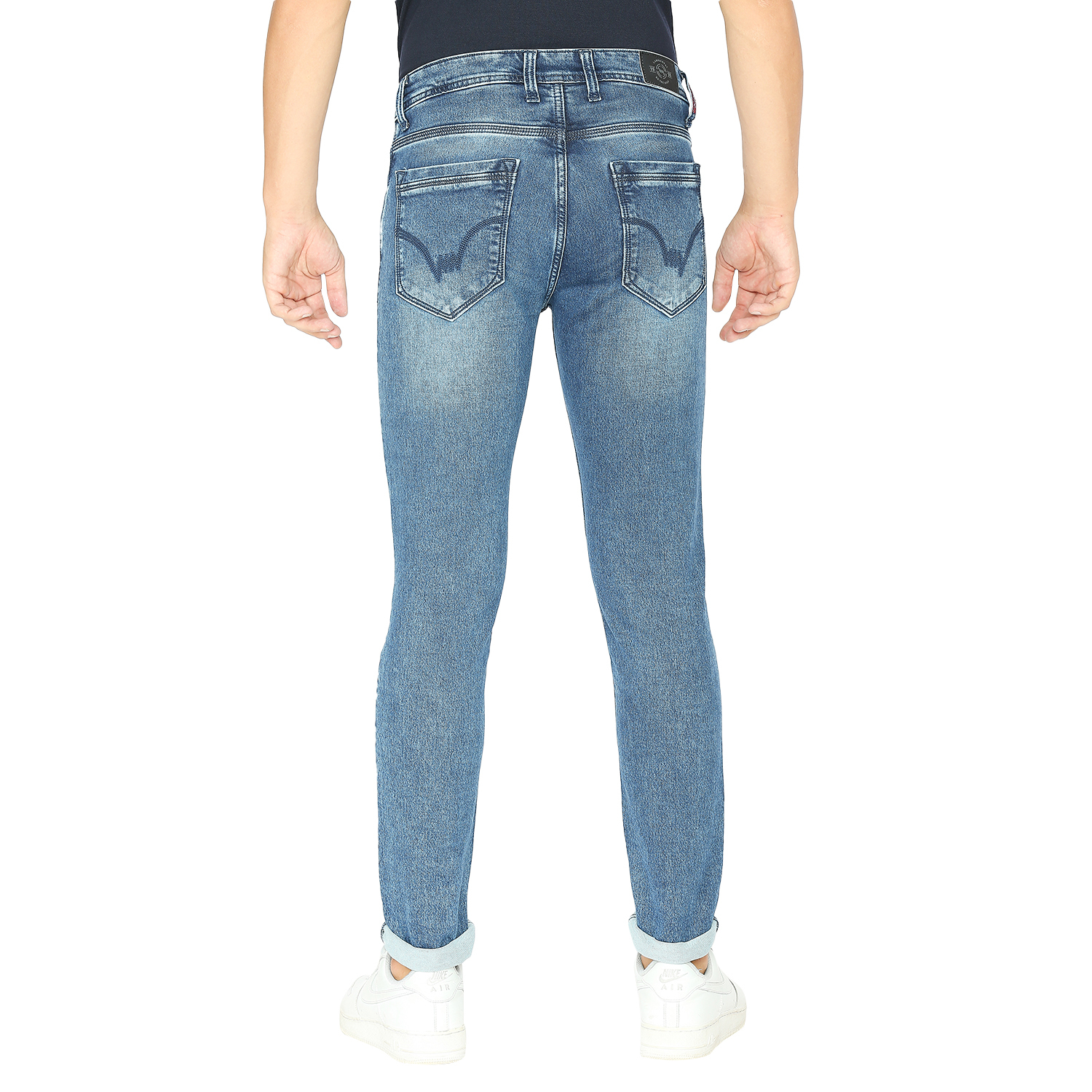 Lawman Denim Pants - All Sizes, Washable Slim Fit | Blue, Plain Dyed For All Seasons