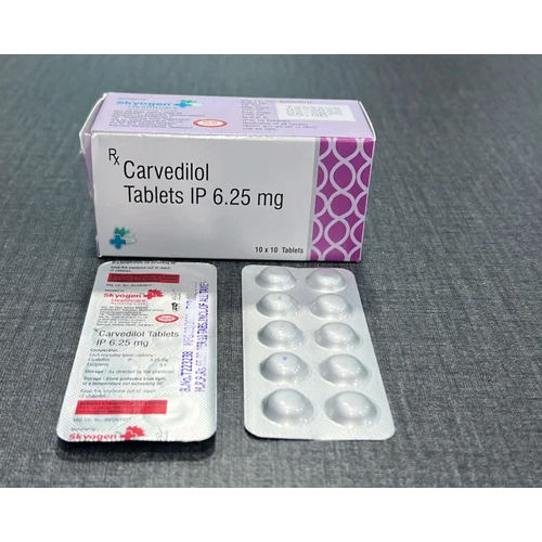 Carvedilol टैबलेट Ip 6.25mg एक ठंडी और सूखी जगह पर रखें