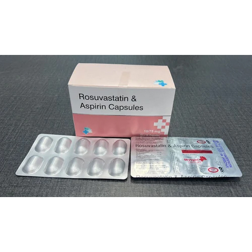 Rosuvastatin 10Mg And Aspirin75 Mg Capsules Keep In A Cool & Dry Place
