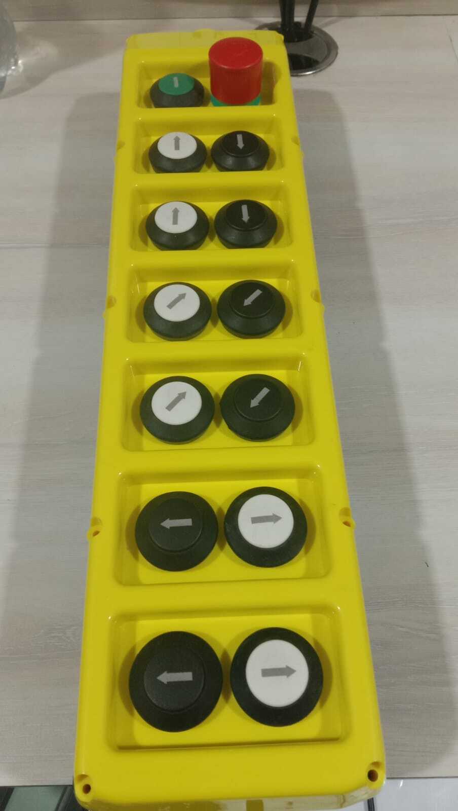 Yellow Black Double Row Pendant Station