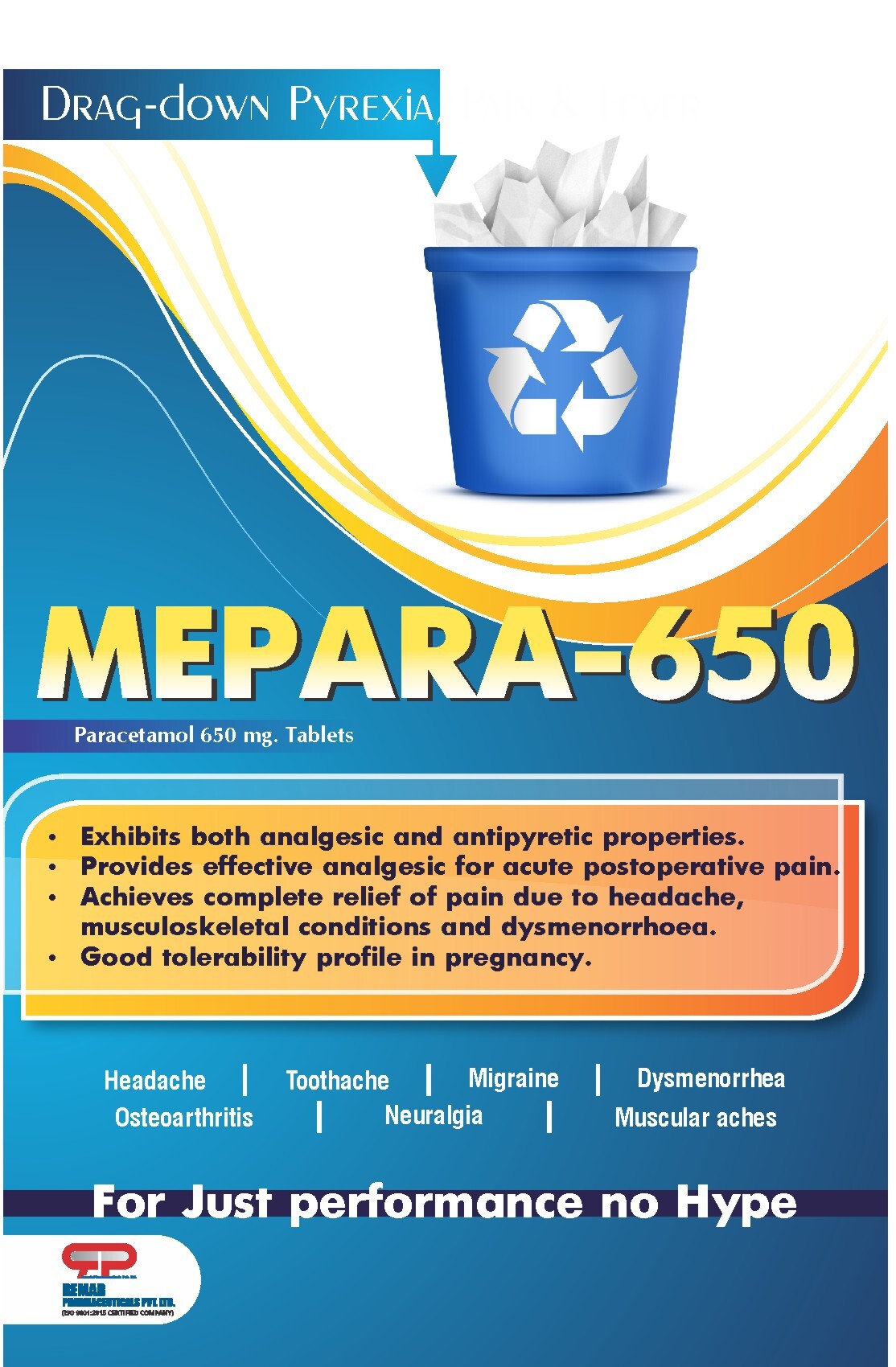 Paracetamol Tablets Ip Keep In A Cool & Dry Place