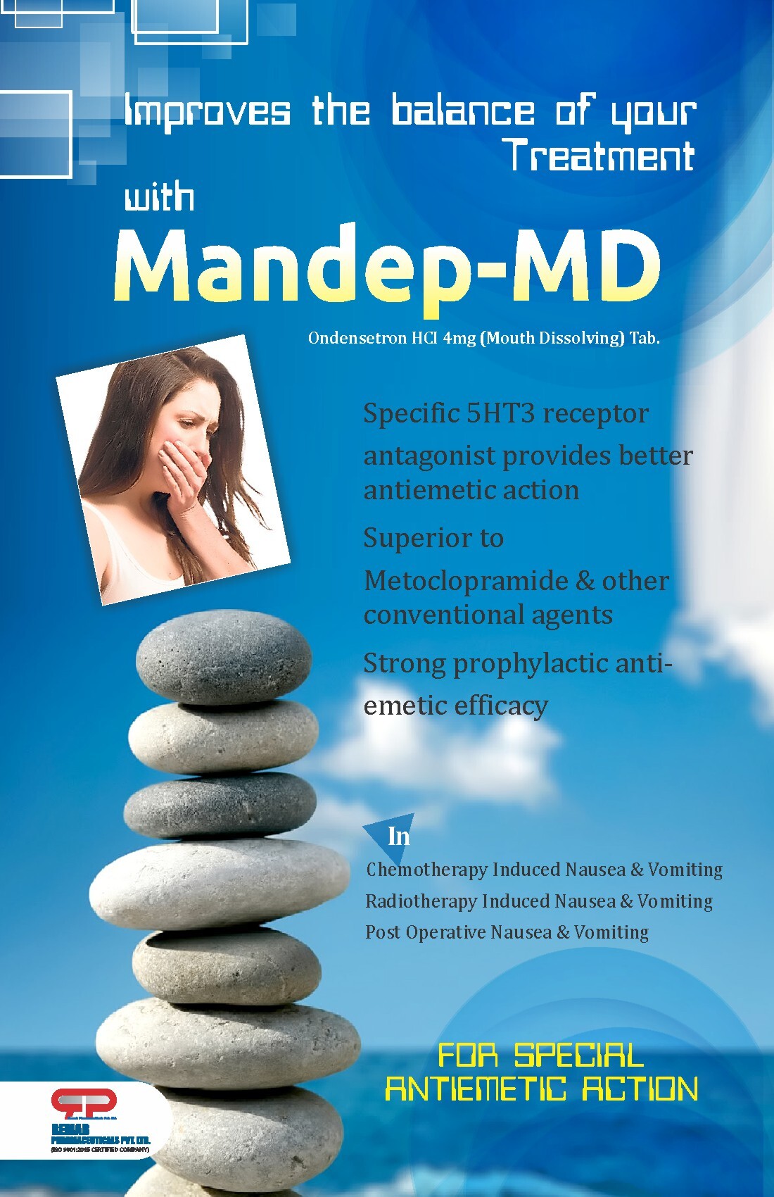 Ondansetron Mouth Dissolving 4 Mg Tablets. General Medicines