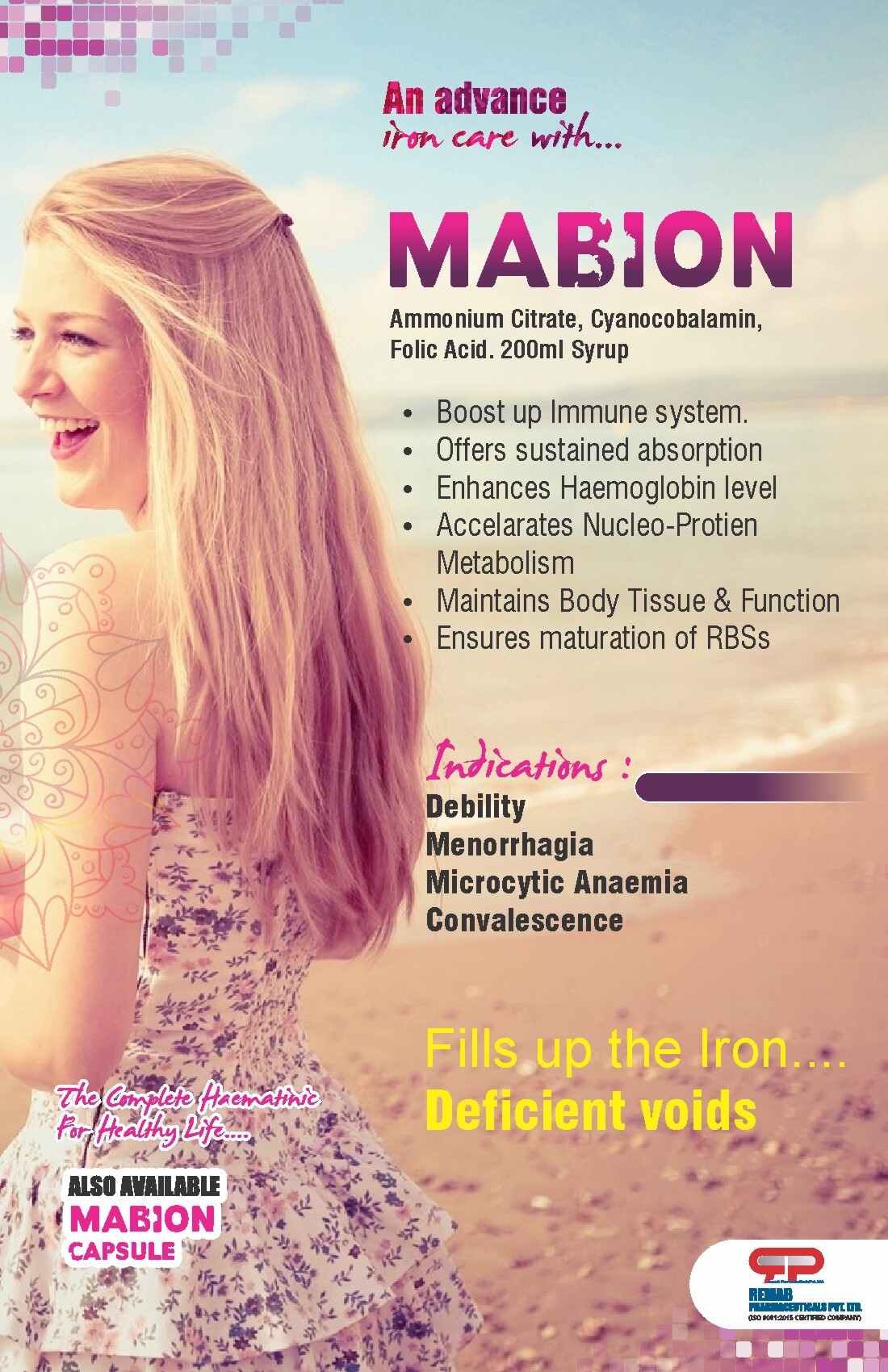 Ferric Ammonium Citrate 250 Mg (Eq. To Elemental Iron 50 Mg ) And Folic Acid 0.5 Mg And Cyanococobalamin 5mcg And Sorbitol Solutation (70 %) 1.5 Mg (Non Crystallising).200 Ml Syrup General Medicines