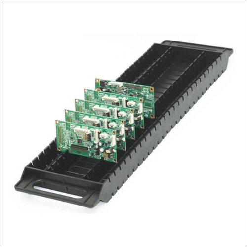 ESD PCB I Type Tray - ABS Plastic, Various Sizes , Manual Detection Method, Black Color, Industrial Use, Warranty Included
