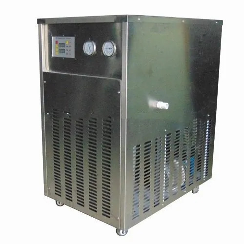 Injection Moulding Chiller - Metal Body, 0.8x0.6x0.8 Cm, Gray | 1-2 Hp Water Pump Motor, 650 M3/hr Air Flow, Energy Efficient